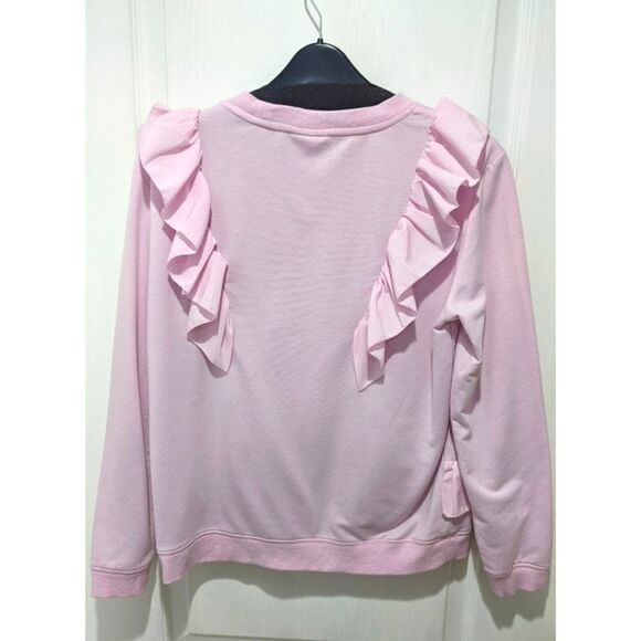 KAREN by Simonsen | Ruffle Sash Sweatshirt in Pink - Picture 2 of 7